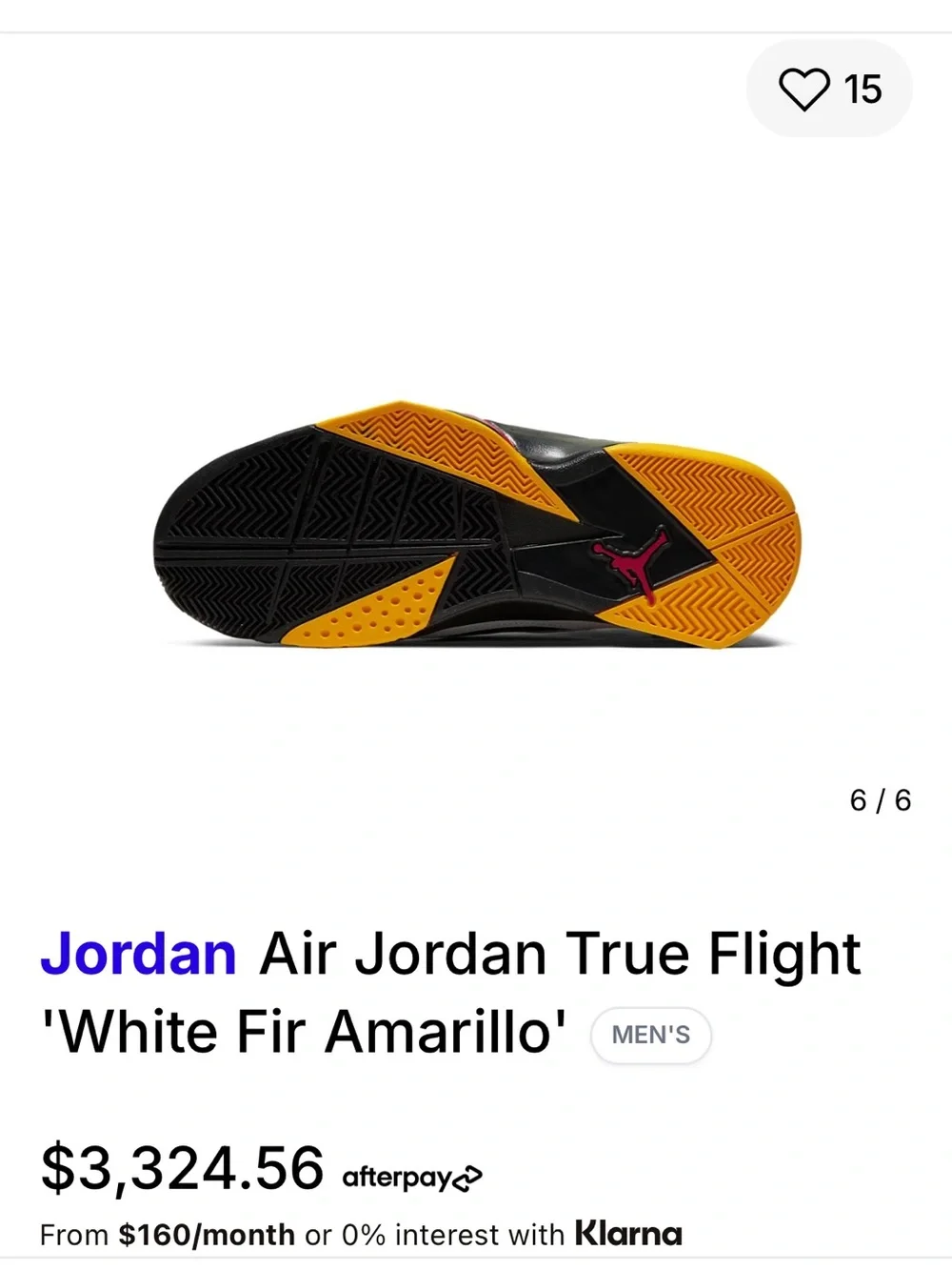 Air Jordan True Flight 'White Fir Amarillo